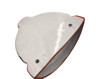 Thumbnail for Mexican Talavera Wall Planter Pot - Hand Painted Wall Planter Red Trim