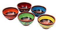 Thumbnail for Terracotta Salsa Bowl Set of 5 - Hand Painted From Spain