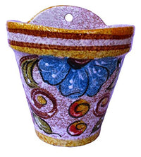 Thumbnail for Wall Hanging Flower Pot (Yellow Design) - Hand Painted in Spain