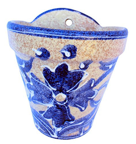 Wall pot - hand painted in Spain - Spanish Blue