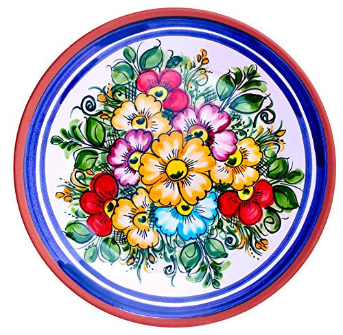 Spanish Plate, 12" Wall Hanger - Spring Flowers!