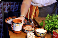 Thumbnail for Terracotta White - Festive Dipping Set - Hand Painted From Spain