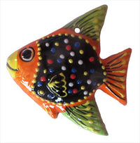 Thumbnail for Ceramic Fish Wall Hangers - Set of 3 Shapes (Black) - Hand Painted From Spain
