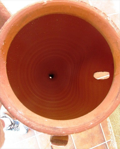 Wall Planter - Spanish Orza (Green Design) - Hand Painted in Spain