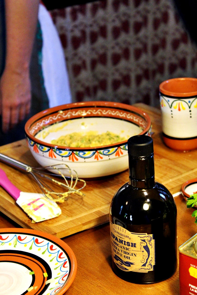 Terracotta White - Festive Dipping Set - Hand Painted From Spain