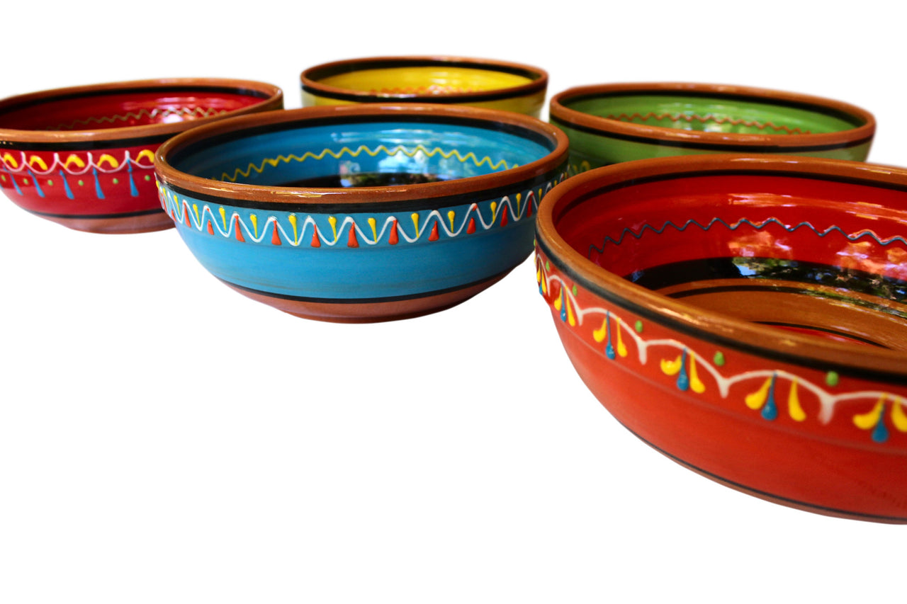 Terracotta Red, Deep Serving Dish - Hand Painted From Spain