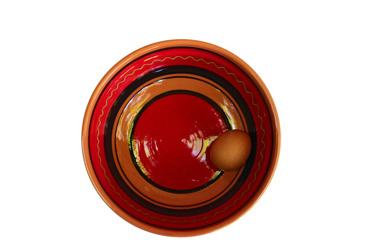 Terracotta Red, Deep Serving Dish - Hand Painted From Spain