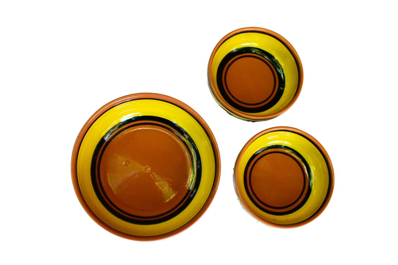 Terracotta Yellow - Festive Set - Hand Painted From Spain