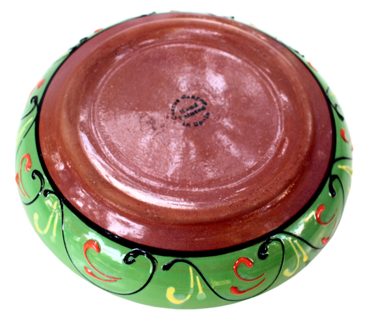 Terracotta Green, Serving Dish - Hand Painted From Spain