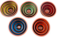 Thumbnail for Terracotta Breakfast Bowls, Set of 5 - Hand Painted From Spain