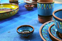 Thumbnail for Terracotta Small Dinner Plates Set of 5 (European Size) - Hand Painted From Spain