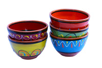 Thumbnail for Terracotta Salsa Bowl Set of 5 - Hand Painted From Spain