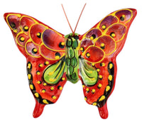 Thumbnail for Set of 4 Small Ceramic Butterfly Wall Hangers (Tropical Colors) - Hand Painted From Spain