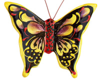 Thumbnail for Set of 4 Small Ceramic Butterfly Wall Hangers (Tropical Colors) - Hand Painted From Spain