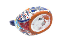 Thumbnail for Mexican Talavera Bonsai Fish Planter Pot Hand Painted - Traditional Pescado Bonsai Maceta - Yellow Trim