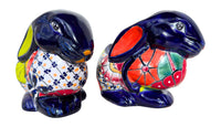 Thumbnail for Mexican Talavera Rabbit Planter – Hand-Painted Ceramic Bunny Pot for Garden, Patio & Home Decor