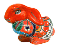 Thumbnail for Mexican Talavera Rabbit Planter – Hand-Painted Ceramic Bunny Pot for Garden, Patio & Home Decor