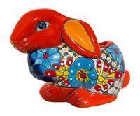 Thumbnail for Mexican Talavera Rabbit Planter – Hand-Painted Ceramic Bunny Pot for Garden, Patio & Home Decor