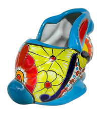 Thumbnail for Mexican Talavera Rabbit Planter – Hand-Painted Ceramic Bunny Pot for Garden, Patio & Home Decor