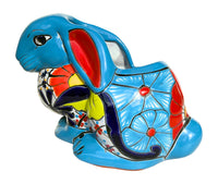 Thumbnail for Mexican Talavera Rabbit Planter – Hand-Painted Ceramic Bunny Pot for Garden, Patio & Home Decor