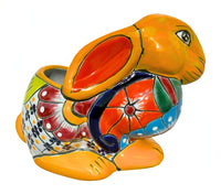 Thumbnail for Mexican Talavera Rabbit Planter – Hand-Painted Ceramic Bunny Pot for Garden, Patio & Home Decor