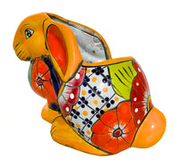 Thumbnail for Mexican Talavera Rabbit Planter – Hand-Painted Ceramic Bunny Pot for Garden, Patio & Home Decor