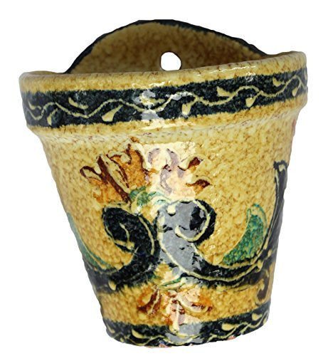 Spanish wall pot - hand painted in Spain - Campo design
