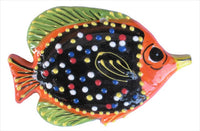 Thumbnail for Ceramic Fish Wall Hangers - Set of 3 Shapes (Black) - Hand Painted From Spain
