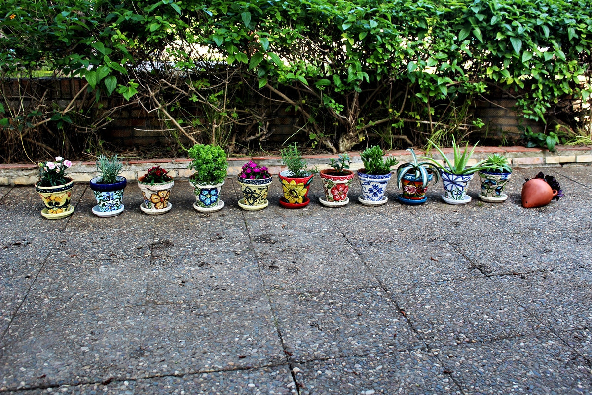 Spanish ceramics - flower pots from Cactus Canyon Ceramics