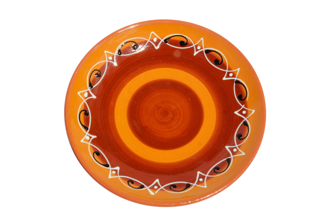 Spanish Sunset Salad Plates, Set of 5 - Hand Painted From Spain