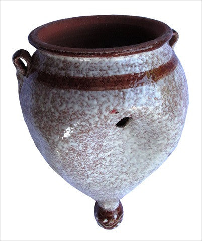 Wall Planter - Spanish Orza (Brown Design) - Hand Painted in Spain