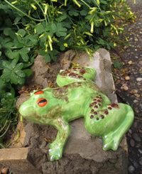 Thumbnail for Miss Pond Frog - Ceramic Frog Hand Painted In Spain