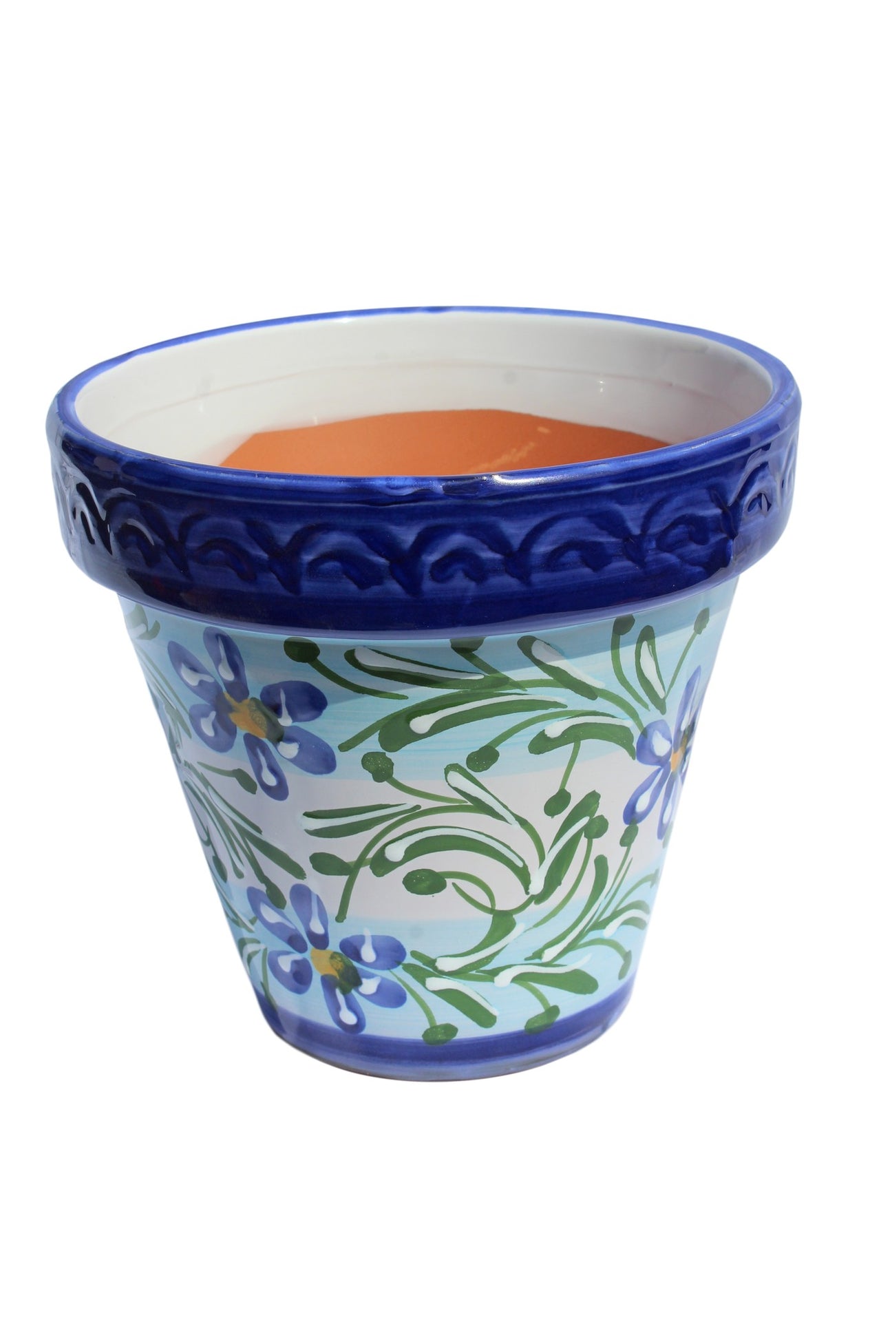 spanish painted plant pots Spanish Garden Pot