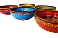 Thumbnail for Terracotta Blue, Deep Serving Dish - Hand Painted From Spain