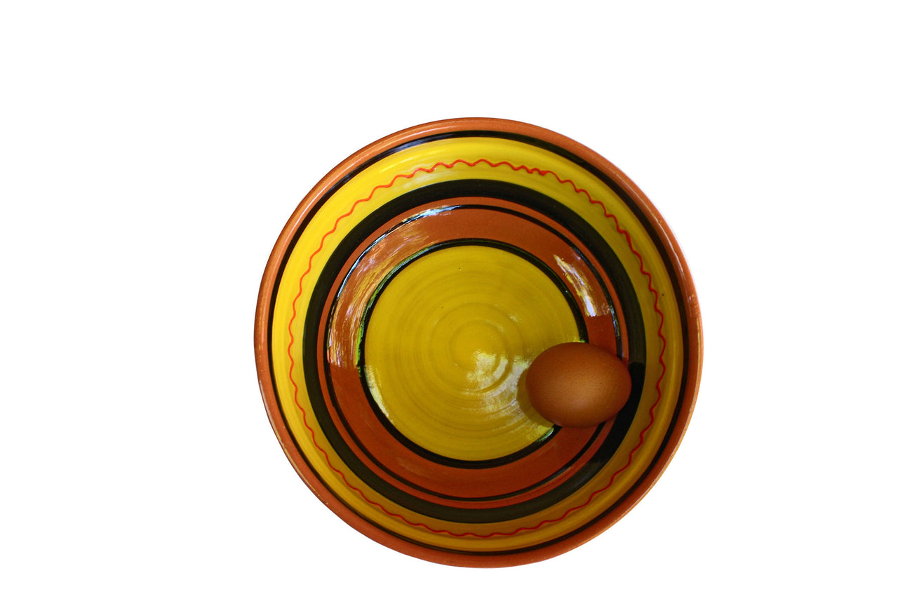 Terracotta Yellow, Deep Serving Dish - Hand Painted From Spain