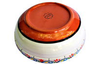 Thumbnail for Terracotta White, Deep Serving Dish - Hand Painted From Spain