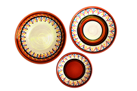 Thumbnail for Terracotta White Tapa Plates Set of 5 - Hand Painted From Spain