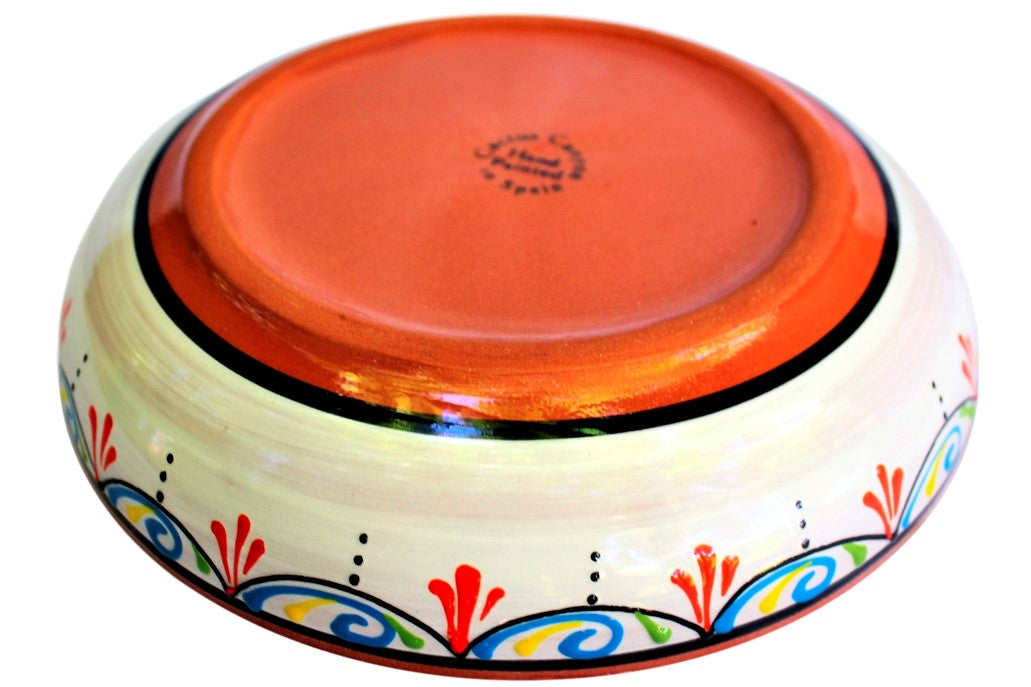 Terracotta White, Serving Dish - Hand Painted From Spain