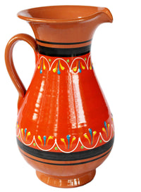 Thumbnail for Terracotta Orange, 2 Quart Pitcher - Hand Painted From Spain
