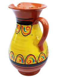Thumbnail for Terracotta Yellow, 2 Quart Pitcher - Hand Painted From Spain