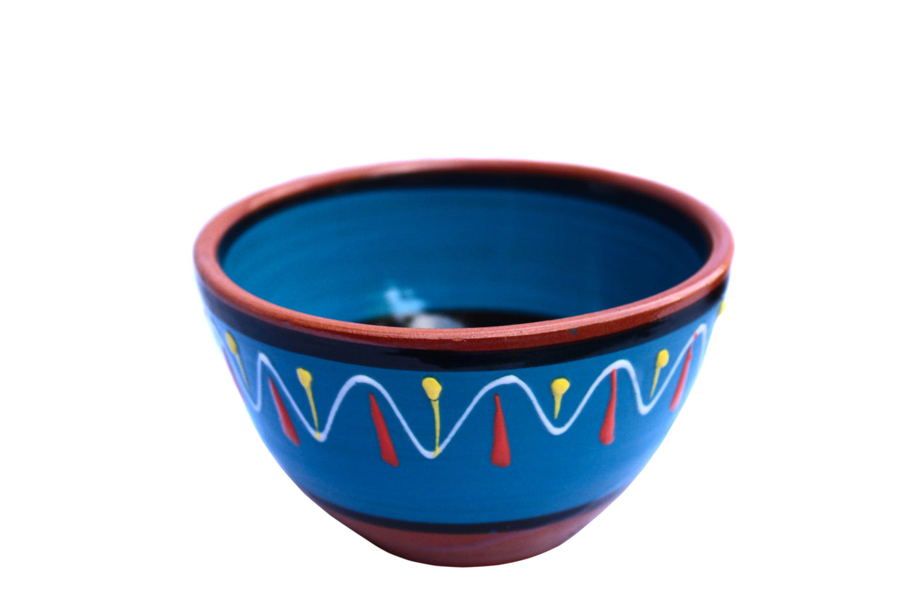 Terracotta Salsa Bowl Set of 5 - Hand Painted From Spain