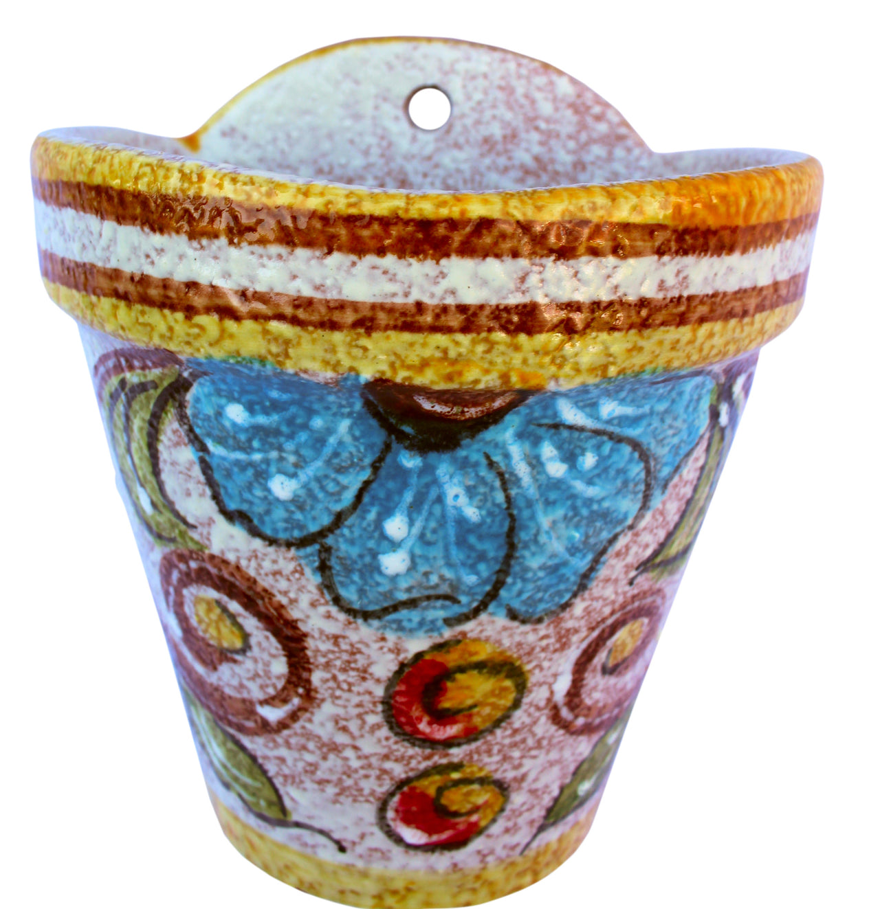 Spanish wall pot - hand painted in Spain