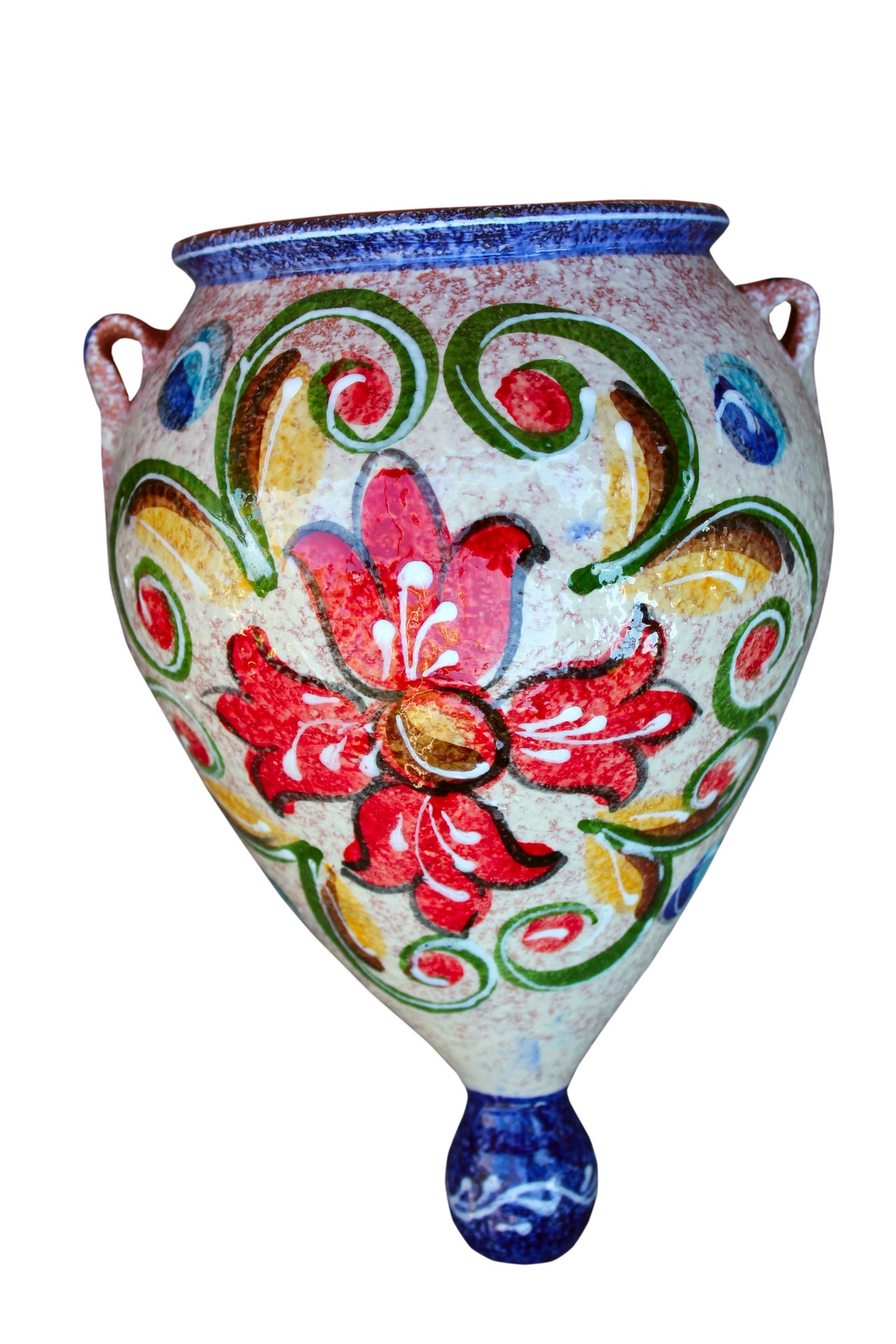 Wall Planter - Spanish Orza (Blue Treasure) - Hand Painted in Spain